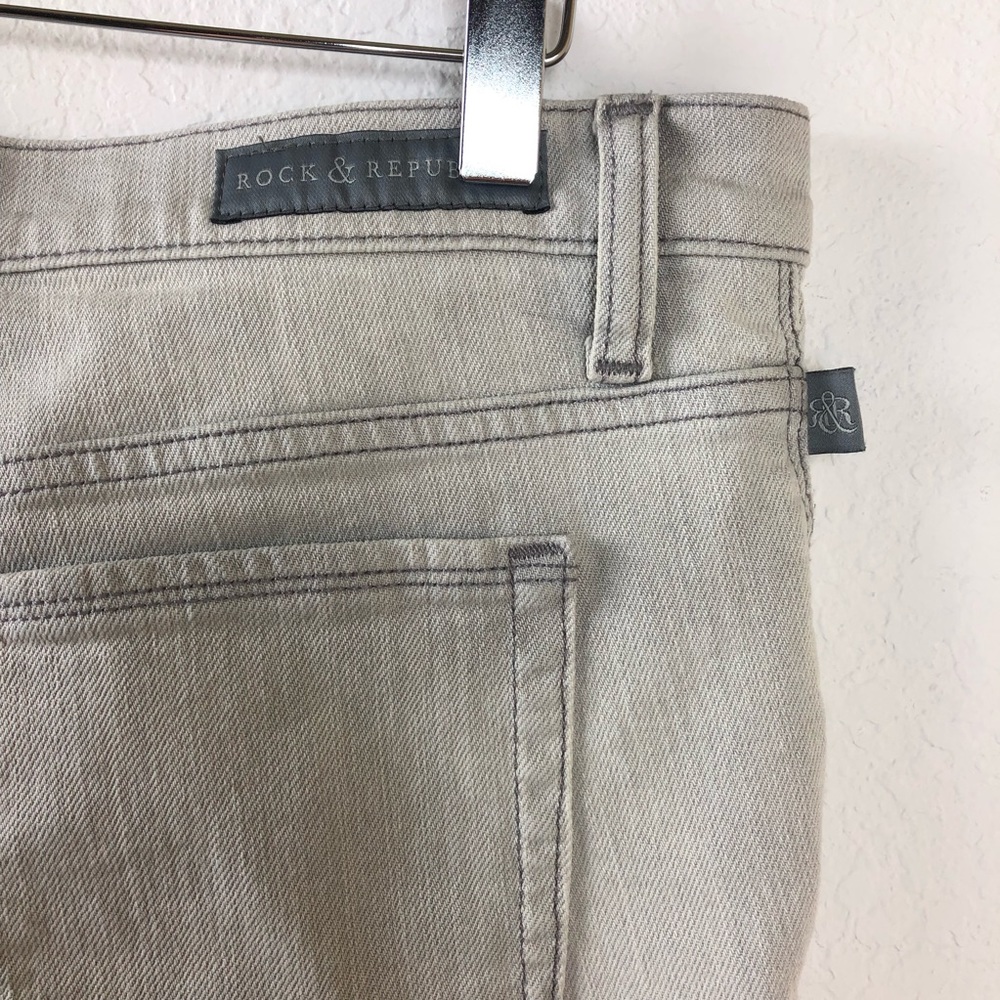 Rock & Republic Womens Jean Shorts, Gray Size 10 - Picture 7 of 8